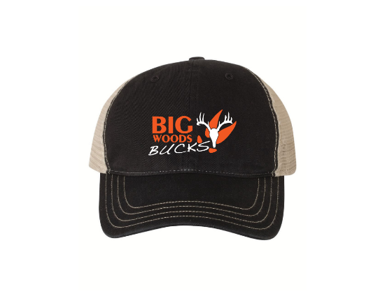 Picture of Big Woods Bucks Black/Tan Unstructured Hat